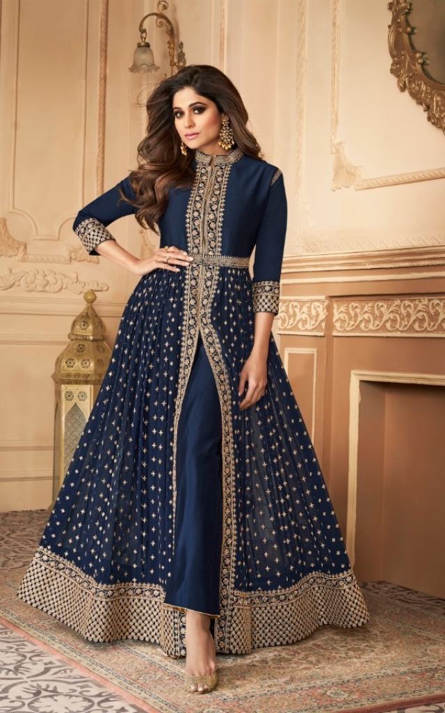 Aashirwad Prisha Designer Work Party Wear Anarkali Dress New Collection  Dealer