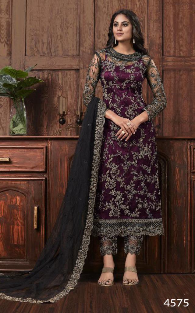 Pleasant Wine Color Velvet Embroidered Work Festival Wear Salwar Suit at Rs  2099.00 | Sharara Suit | ID: 2851108489812