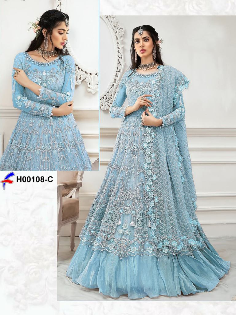 Buy online Blue Straight Pant Semi-stitched Suit from Suits & Dress  material for Women by Yoyo Fashion for ₹1229 at 67% off | 2024 Limeroad.com