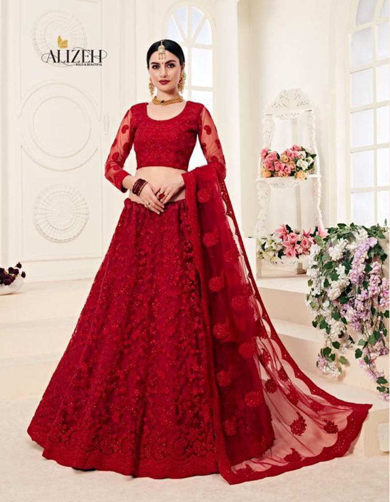 Red Wedding Latest New Designer Ladies Lehenga Choli at Rs 2500 in Surat