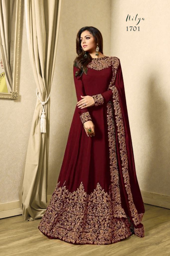 Indo Western Rayon Ladies Maroon Printed Gown, Size: Medium at Rs 850/piece  in Surat